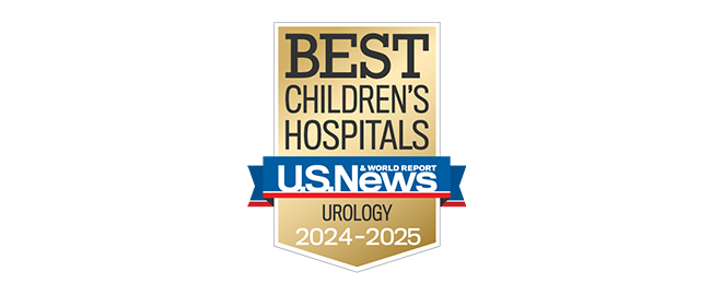 US News 2024-2025 Pediatric Urology Badge