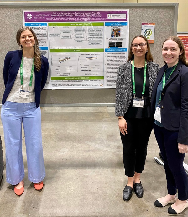 HUMC Pediatric Residents showing a presentation