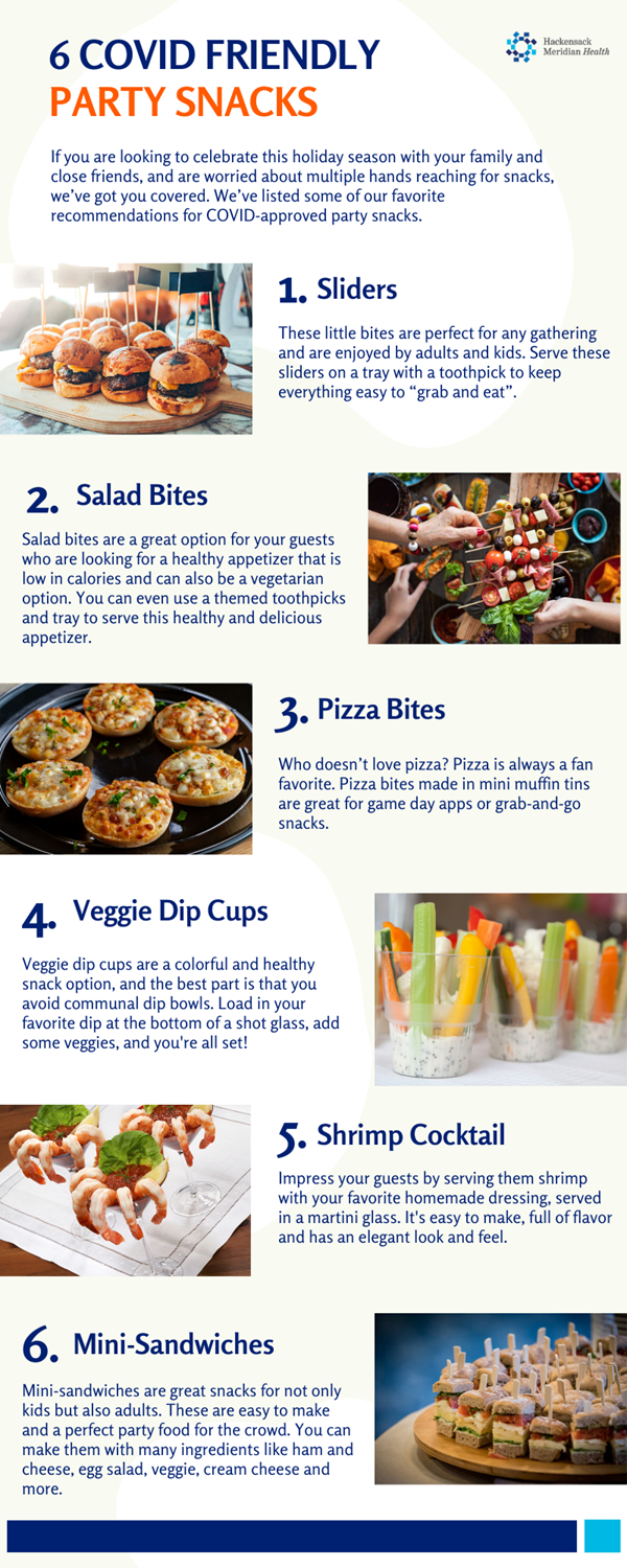 COVID Approved Party Snacks Infographic