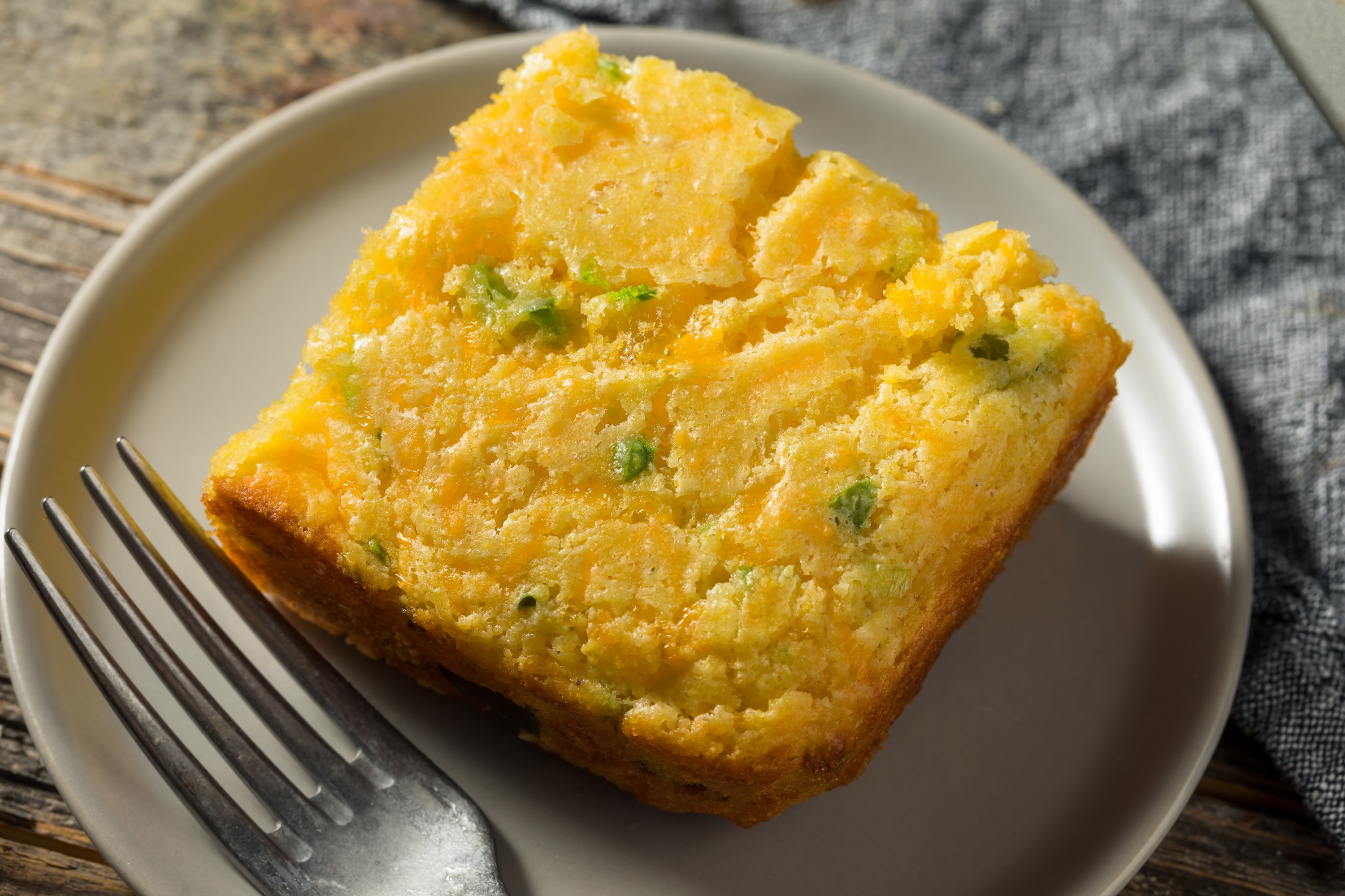 Whole Grain JalapeƱo Cheddar Cornbread