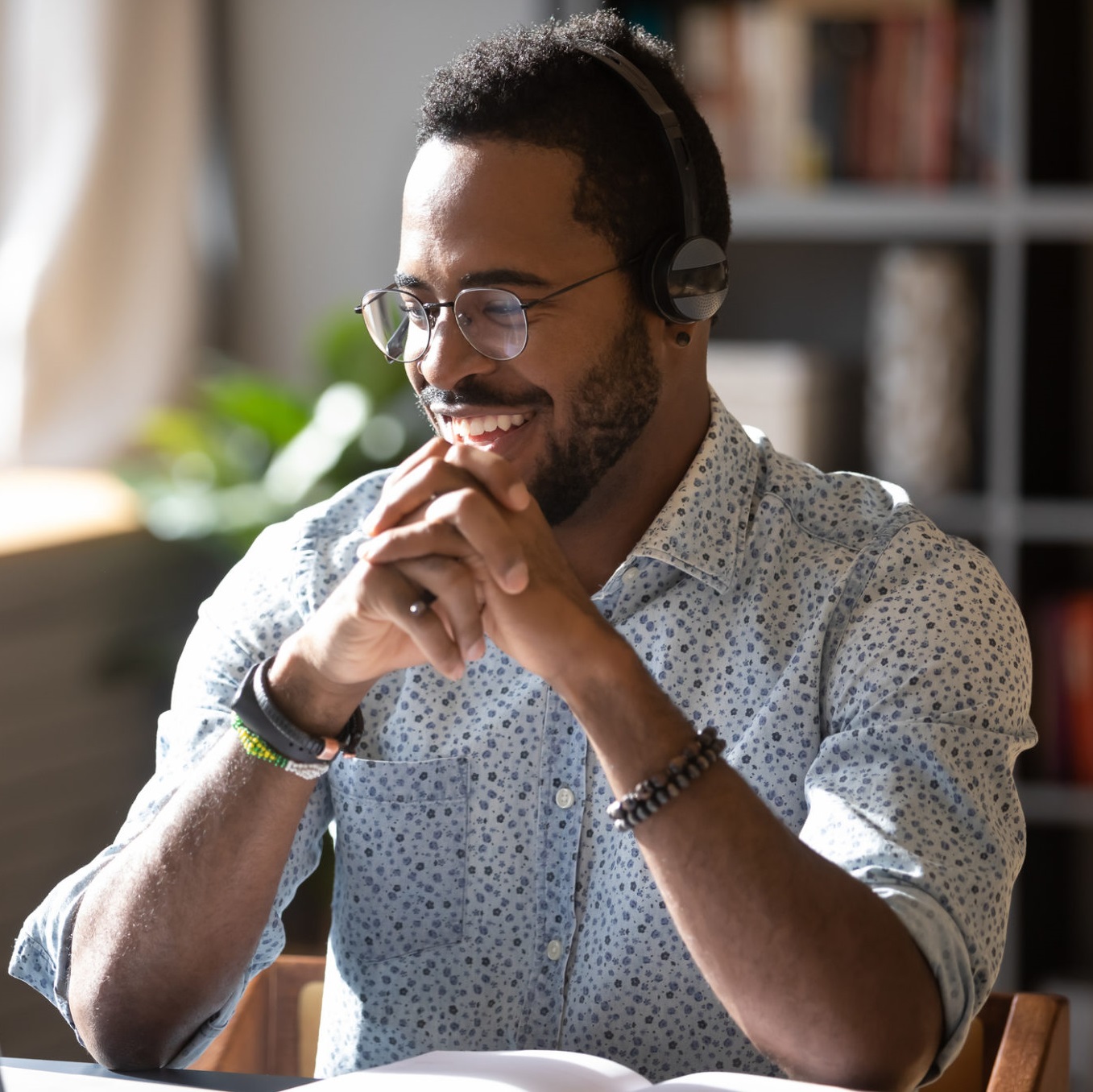 Man with headphones