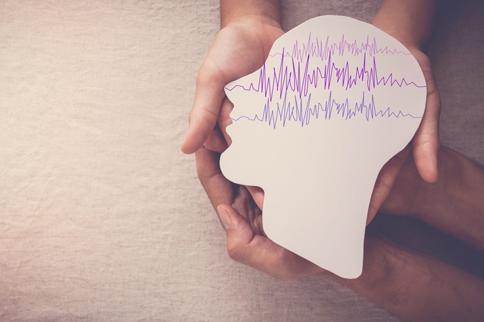Brain waves graphic