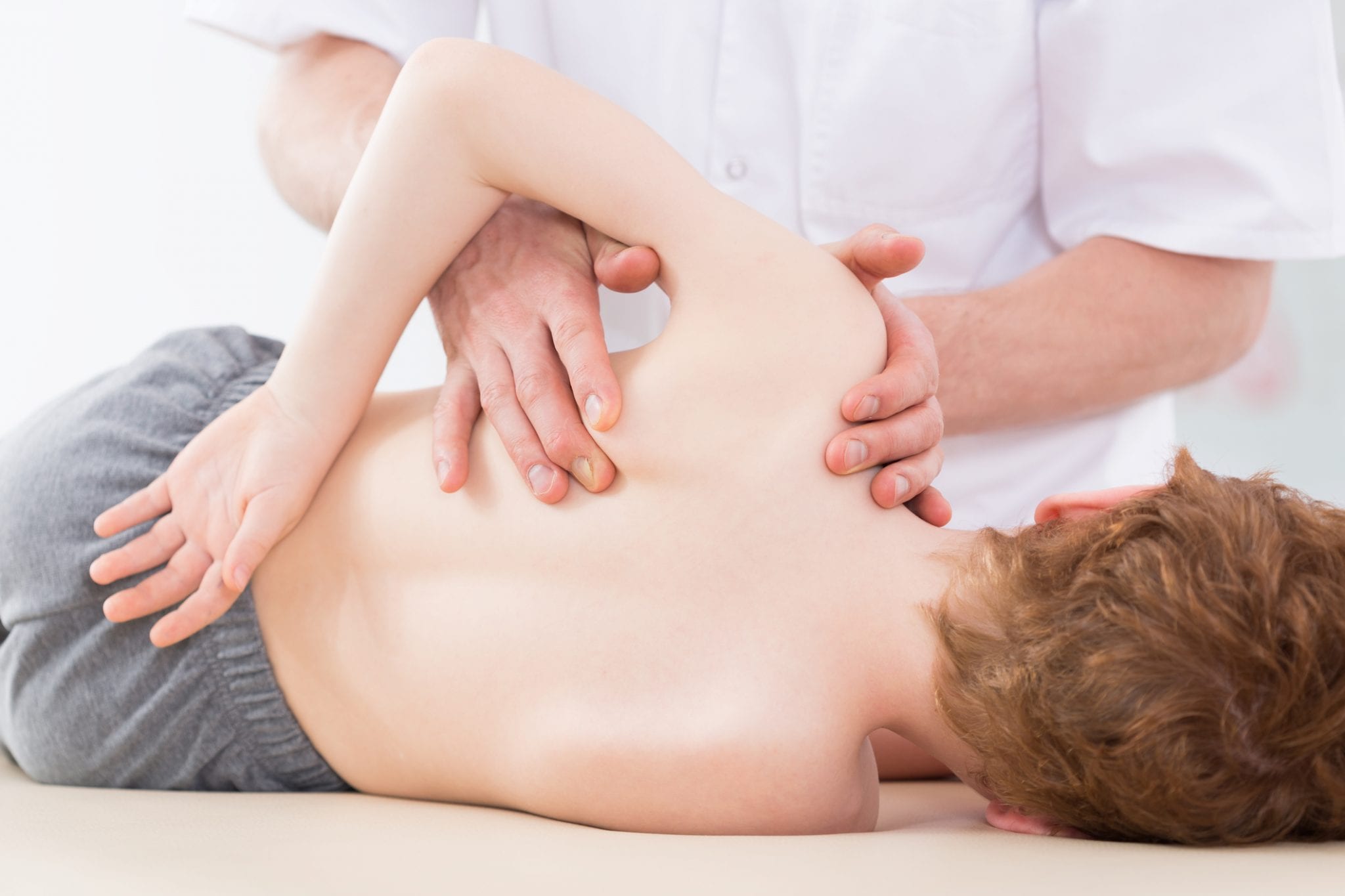 Young Boy at Orthopedic Doctor