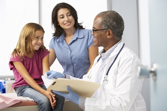 Child, Mom and Doctor