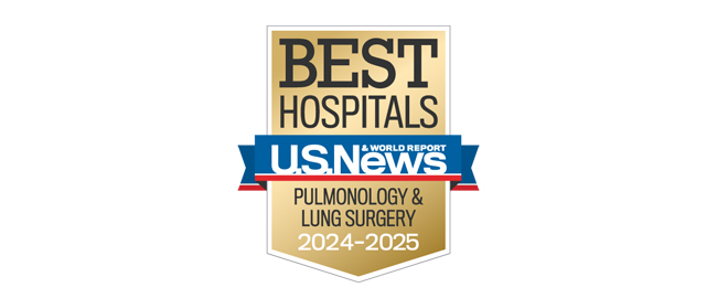 Best hospitals for pulmonology and lung surgery - USNWR 2024-2025